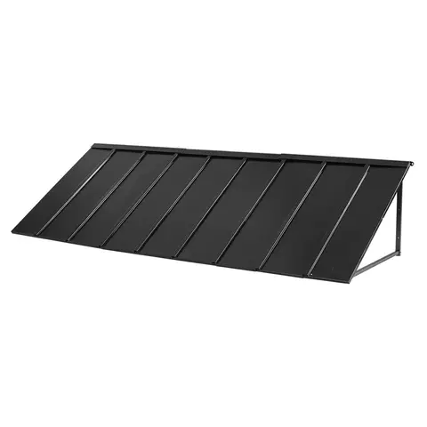 VEVOR Fixed Metal Rectangle Awning (104x36 in) - Canopy and Sunshade, Sturdy 0.8mm Wind-stable Triangular Steel Frame, All-season Door Entry Shade for Exterior Rain/Snow Protection, Assembly Required for DIY Enthusiasts#SohoChic