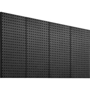 VEVOR Metal Pegboard Panels, 24x 12 Pegboard, 3 Panels, Heavy Duty Steel Peg Board Wall Organizer, for Living Room Garage Tool Storage Workbench Office Organization Craft Room Kitchen Home, BlackVEVOR Super Brand Day