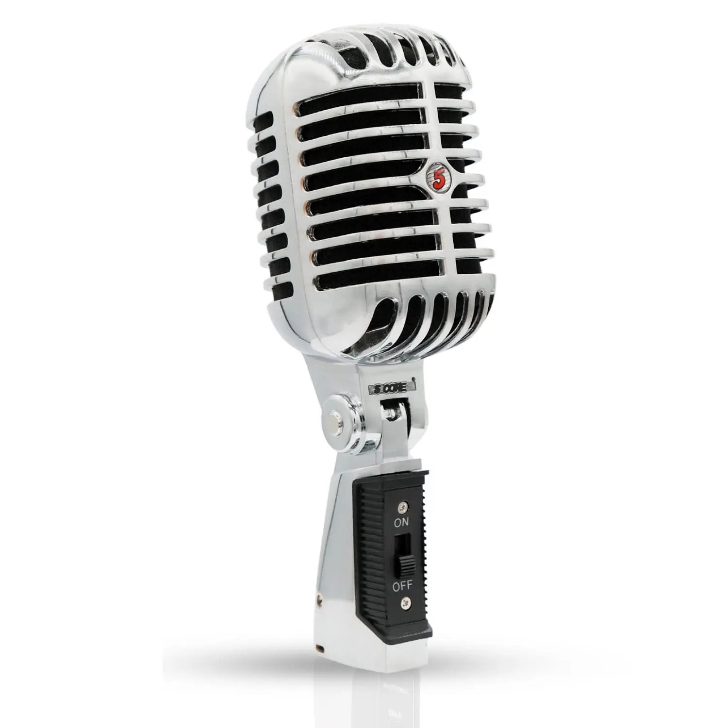 5Core Vintage Microphone Classic Dynamic Professional XLR Studio Retro Style Mic BLACK Audio Aesthetic