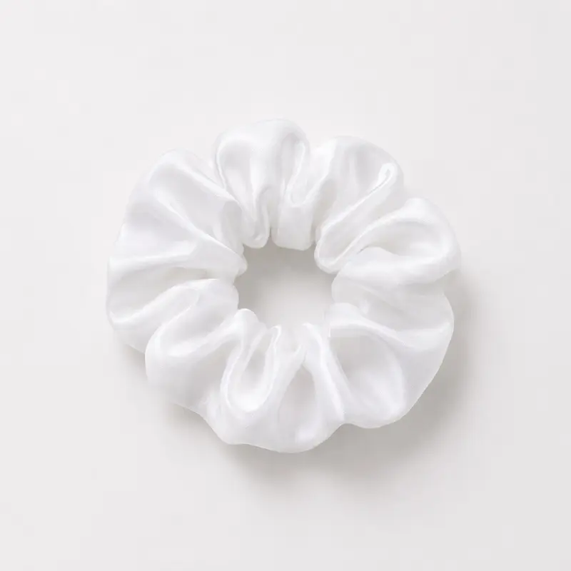 White Hair Scrunchie