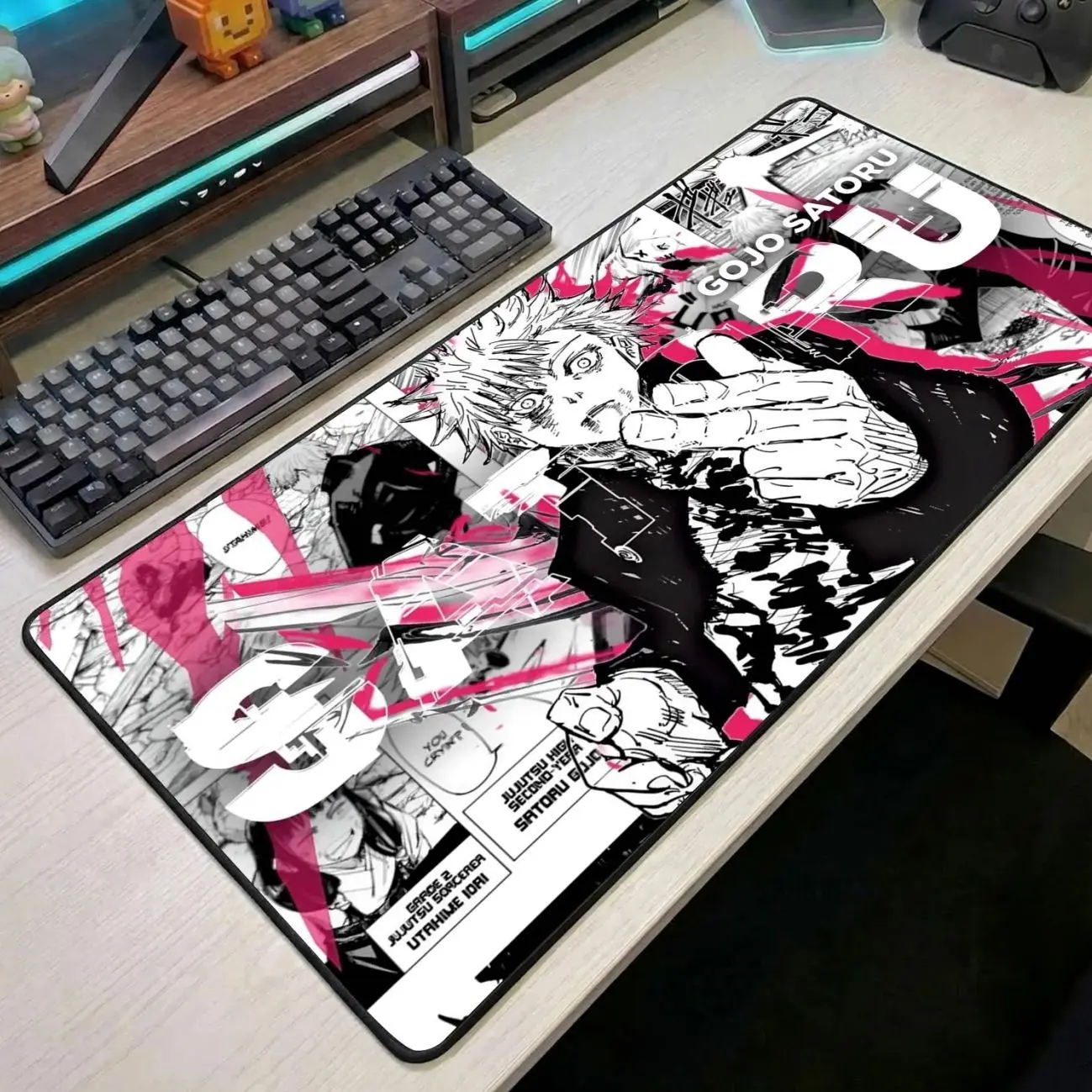 Jujutsu Kaisen Mouse Pad, Gojo Satoru Anime Desk Mat, Sukuna Gaming Mousepad, Manga Desk Pad, Otaku Gamer Gift