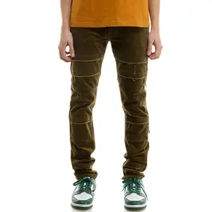 KNB3334 Olive | KDNK Military Olive Skinny Stretch Jeans