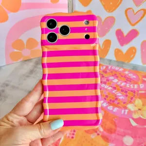 Candy Citrus Stripes Wavy Luxe MagSafe Case for iPhone