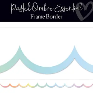 Pastel Ombre Essential Bulletin Board Border