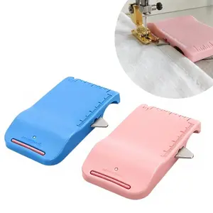 Magnetic Sewing Ruler with Scale and Thread Cutter, Third Generation Multi-Function Sewing Tool Set, Flat Magnetic Edge Guide, /blue