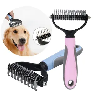 Pet Dematting Comb for Dogs & Cats, Effective Knot-Removing Brush, Shedding Control Grooming Tool, Deshedding Tool, Essential Pet Care Accessory