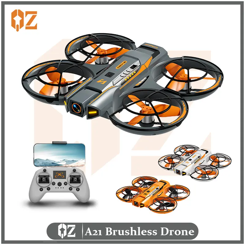 Remote plane,A21 PRO FPV Brushless Quadcopter Drone - Plastic Anti-Collision Frame, luxury toys,Aerial Shooting Camera, Mechanical Handheld Remote Control, Protection Features, Entry-Level RC Aircraft for New Pilots,remote control toys