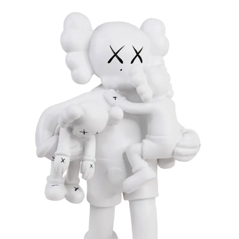 Pop Art Statue Clown w Kids 15”, Resin