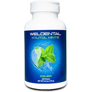 Xylitol Mints 300 Tablets, Cool Mint Flavor – Increases saliva production to help moisten dry mouth. Healthcare Natural