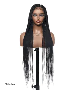 Senegalese Twist Style 36" HD Full Lace High Density 88 Strands Braided Wig