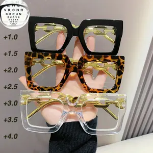 3-Pack Large Frame Reading Glasses, Fashionable High-Definition Lenses, Comfortable Portable Women's Magnifying Glasses, Daily Office Essential