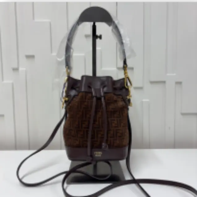 Pre-owned SUEDE Bucket Bag FENDI^/Bucket Bag/YYB1729023