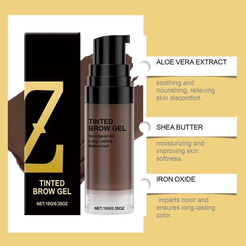 Long-Lasting Defining Brow Gel - Builds Natural Color & Holds All-Day for Sharp, Defined Brows, Smudge-Proof Formula for Customized Looks