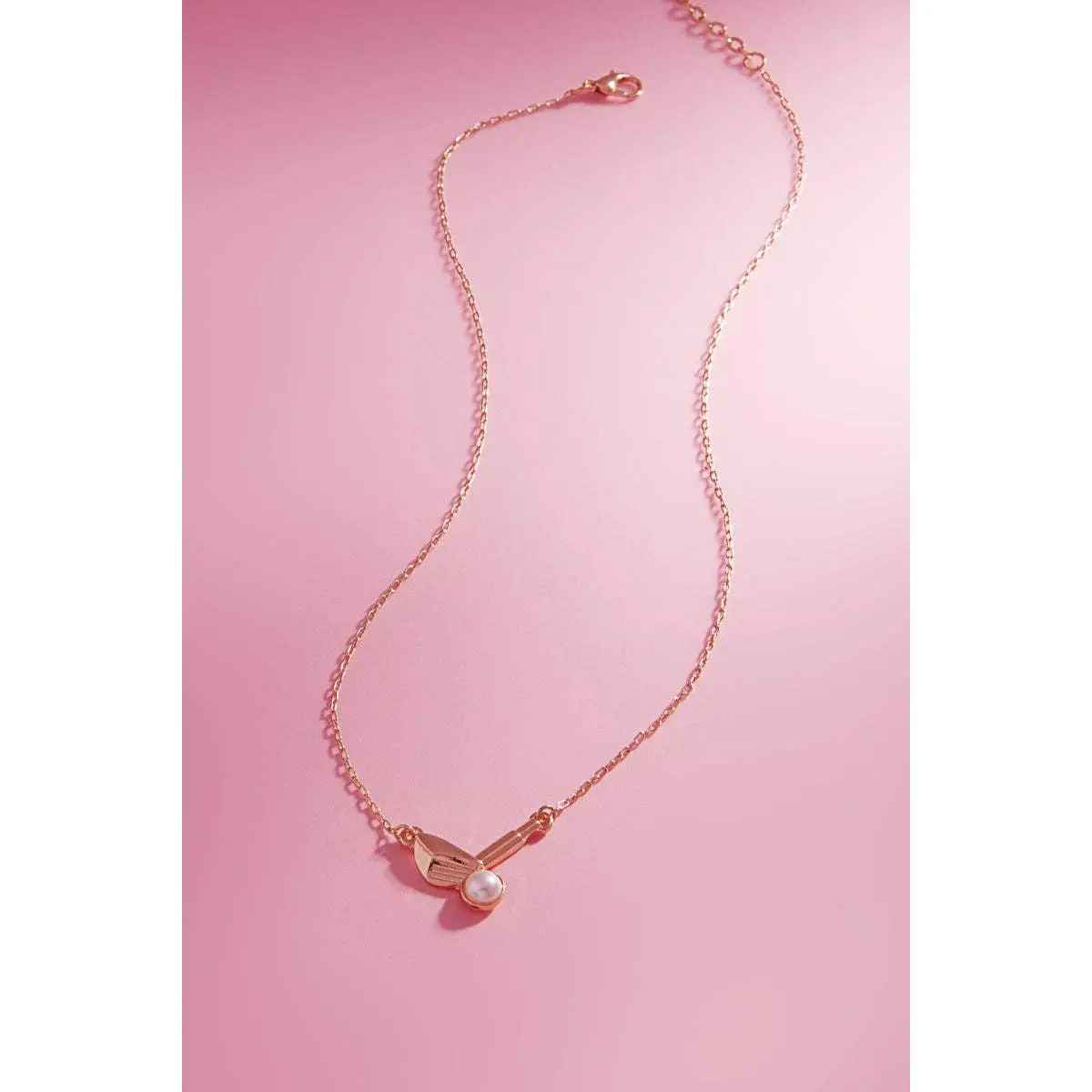 Golf Club Pearl Short Necklace