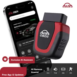UJS Rocco Pro Car Scanner, All Systems Scanner with AI, Transmission, ABS, SRS, Check Engine Light, Clear/Erase Diagnostic Error Codes, VIN Lookup, Repair Suggestions, Integrated Report, Buy Used Vehicles, I/M Readiness,Free App & Updates, 2-Year Warranty