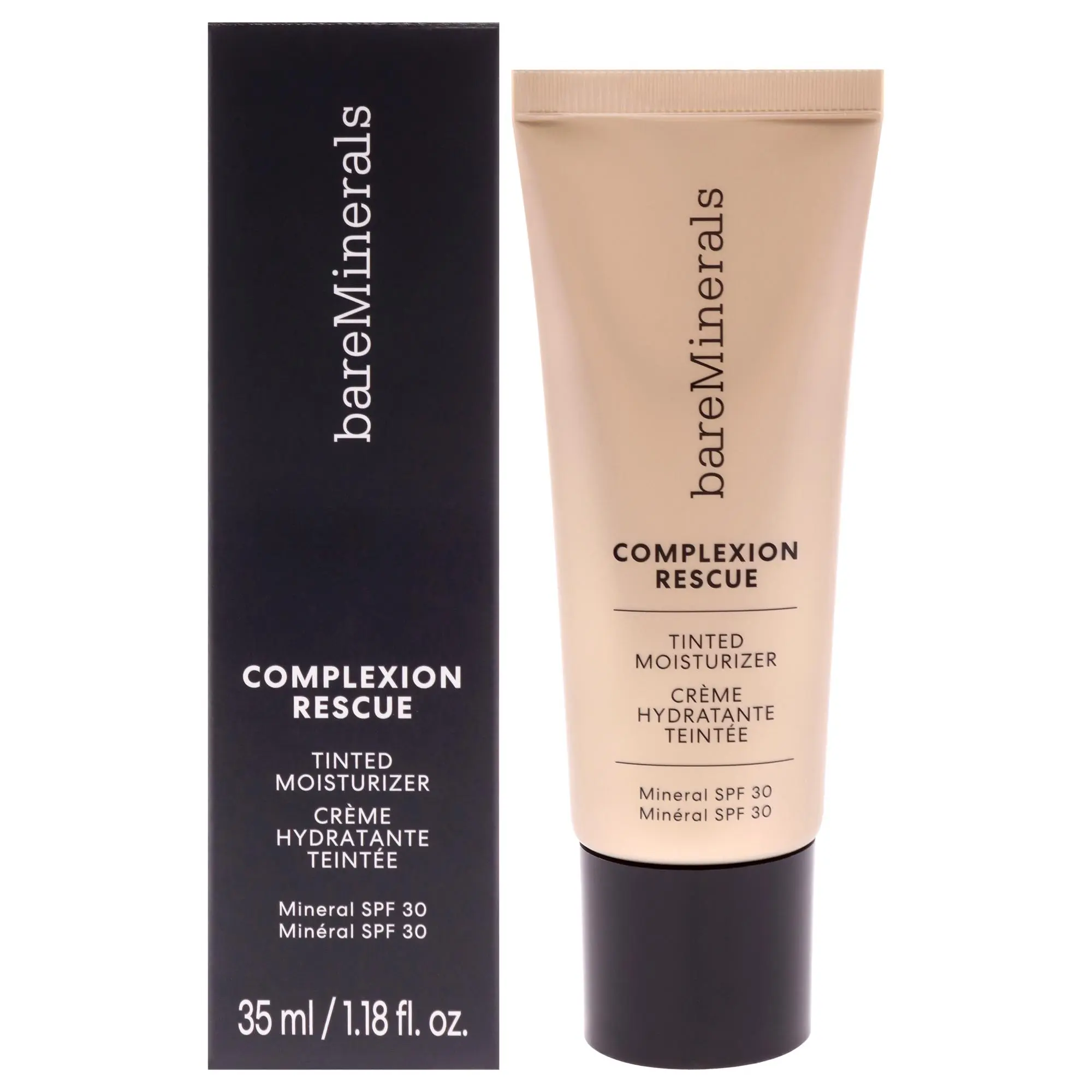 Women's bareMinerals Complexion Rescue Tinted Hydrating Gel Cream Moisturizer - SPF 30 Sun Protection, 1.5 Birch Shade, 1.18 oz (35ml), Face Makeup for Natural Look & Glow Boost