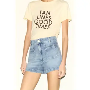 H&M High-waisted denim shorts