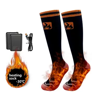 WOOTSHU Men's and Women's Heated Socks with Two 5000mAh Battery up to 149°F, Ideal for Skiing, Hiking, Hunting and Winter Outdoor Activities