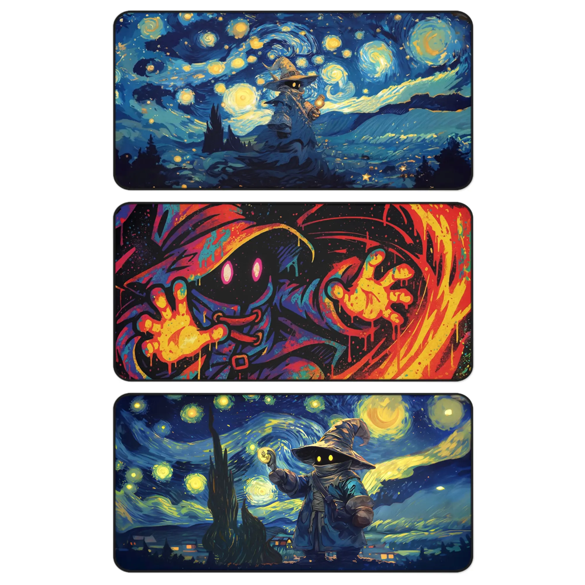 Vivi Ornitier Final Fantasy Desk Mat, Black Mage MTG Playmat, Vivi Fire  Graffiti Design Gaming Mouse Pad, Aesthetic for PC Setup - TikTok Shop