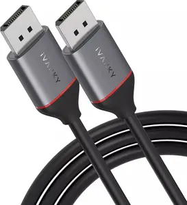 DP Male-to-Male Cable, 4K HD with Locking Latch, DisplayPort to DisplayPort Cable, 6.6 ft / 10 ft