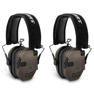 Walker's Razor Slim Shooter Electronic Hearing Protection Earmuff, 2 Pack