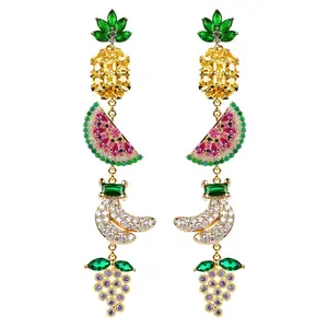 Bali Tropical Fruit Drop Earrings