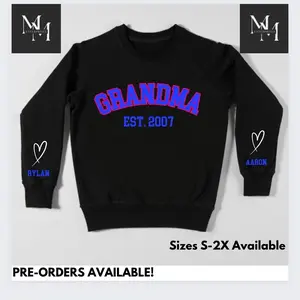 Mama Customized Sweatshirt with child’s name and birth year