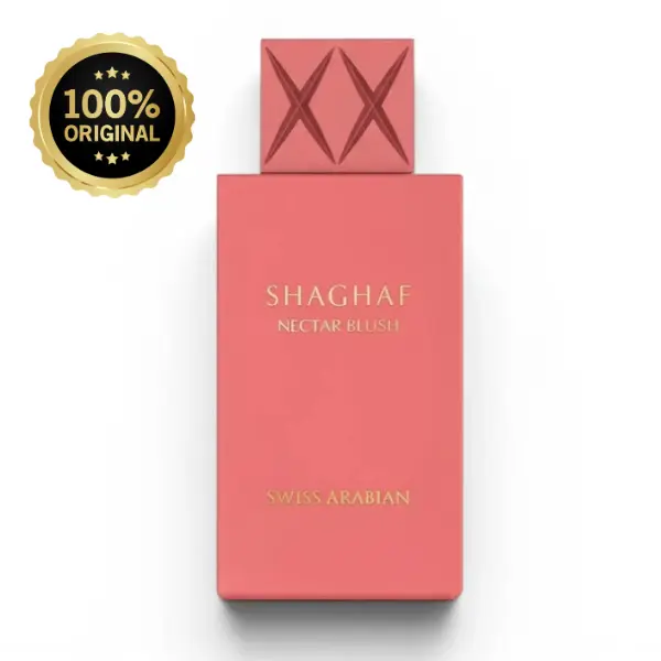 Swiss Arabian Shaghaf Nectar Blush EDP Spray for Women, 75ml Aromatic Chic Gourmand Fragrance with Sparkling Aromatic Profile, Yuzu Pear Burst, Currant, Bright Citrus, Vanilla Floral Scents, Aquatic Daily Wear, Long-Lasting Fluid Bottle Perfume
