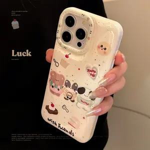 Dessert Animal Apple 14 Phone Case iPhone 15 Silicone 11 Compatible 13 Pro Max Shockproof 12 Original 16