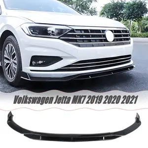 MUTUSAISI Front Lip Splitter Spoiler For Volkswagen VW Jetta MK7 2019 2020 2021 Double Layer 4pcs Kit Accessories Air Chin Body Protector