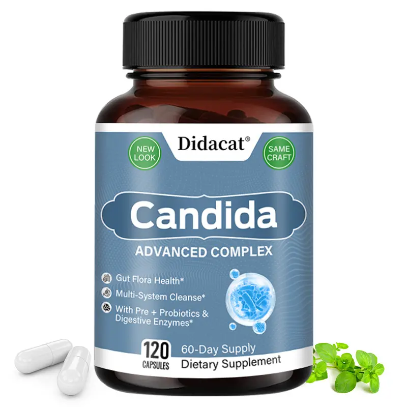 Didacat Candida Balance Health Supplement - Supports Gut Flora Balance, Supports Women's Health, 120 Capsules
