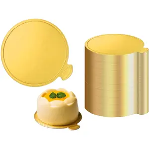 100 count 3 Inch Mini Cake Boards Mousse Cupcake Base for Cake Dessert Wedding Birthday Cake Pastry Decorative,  8cm ( 100 count, 3inch)