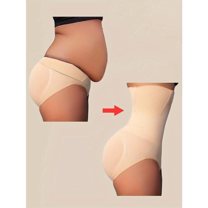 High-Waist Tummy Control Shapewear Panties for Women - Slimming Waist Trainer, Butt Lifter & Body Shaper Underwear, Beige, Hand Wash Only, Butt Lifting Shapewear |   Snug Fit Shapewear |   Durable Shapewear, Waist Trainer Tummy Control