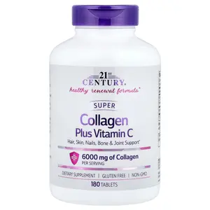 21st Century Super Collagen Plus Vitamin C, 180 Tablets