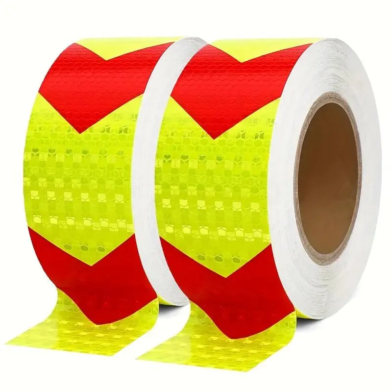High-Visibility Reflective Safety Tape - Ensures Nighttime Protection for Automotive Vehicles, Trailers & Signs - Durable Weatherproof Film, Ideal for Car Body, Boats & Retail Use, Reflective Sticker