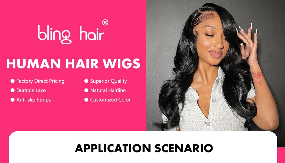 Bling Hair 13X4 Straight Hd Lace Frontal Wig Chocolate Brown Straight Lace Front Wig Remy Brazilian 4# Color 13X6 Body Wave Frontal Human Hair Wigs For Women