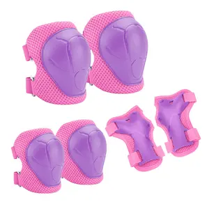 Kids 6-Piece Protective Gear Set for Skateboarding & Roller Skating - Adjustable Knee Pads, Elbow Pads & Wrist Guards for Children, Multi-Sport Safety Equipment for Balance Bike & Scooter