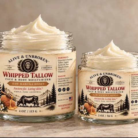 RAW MANUKA HONEY TALLOW | FACE AND BODY MOISTURIZER