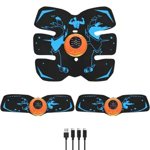 3-in-1 Ab & Arm & Glute Toner, 1 Set Smart Abdominal Muscle Stimulator, Home Gym Essential Ab Trainer, Core Trainer, Muscle Stimulator