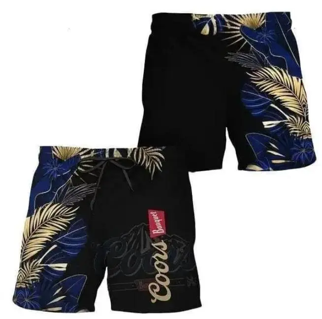 C00rs Banquet Tropical Kentia Palm Swim Trunks Beach Shorts, Hawaiian Shorts, Menswear Casual