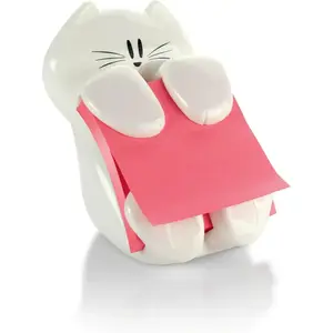 Pop-up Note Dispenser Cat Design 3x3 in 1 Dispenser/Pack (CAT-330 White)