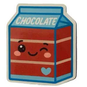 Cute kawaii style chocolate milk waterproof sticker
