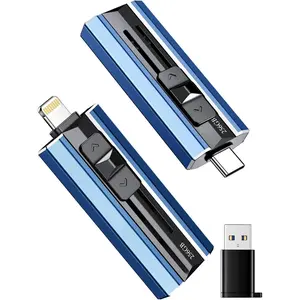 256GB Flash Drive Intended for  iPad, Memory Stick Storage for Photos and Videos Backup, Compatible with  iPad Android PC, Plug and Play, No Application Required (Blue)