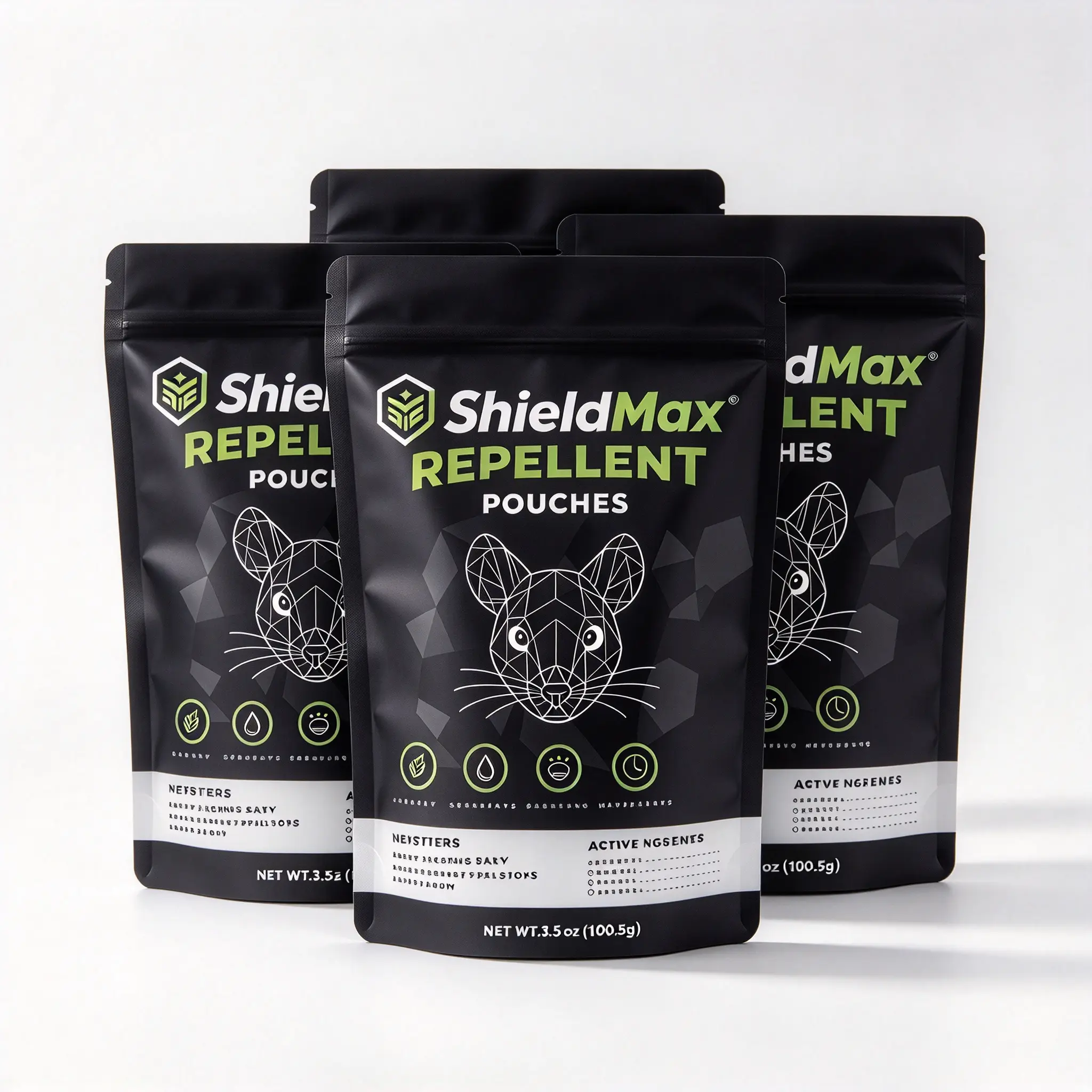 ShieldMax Mouse Repellent Pouches, Essential Oil Based Rodent Deterrent for House, Basement & Attic