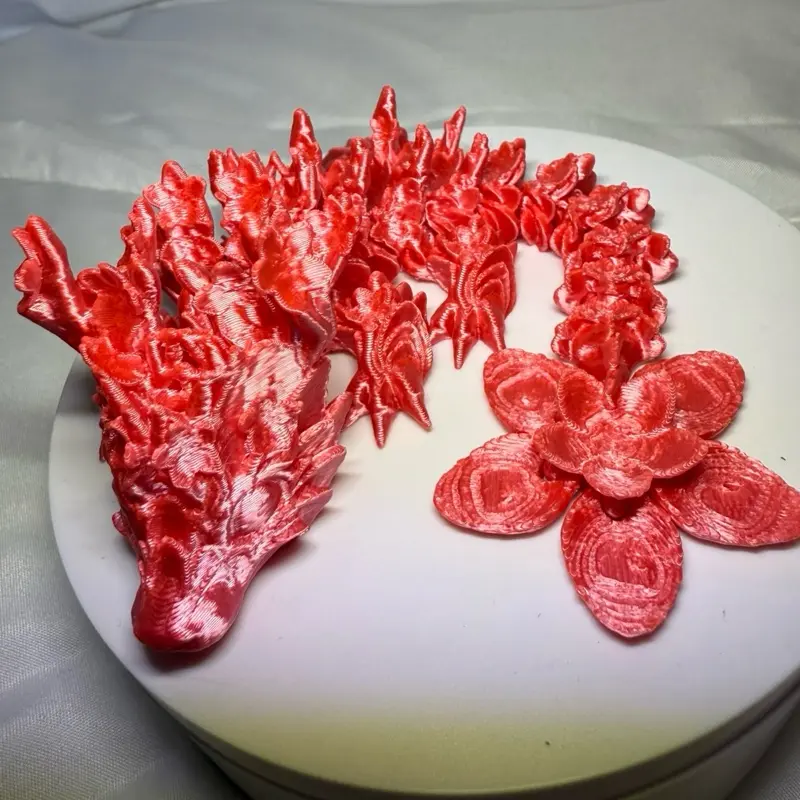 3d printed articulated cherry blossom dragon