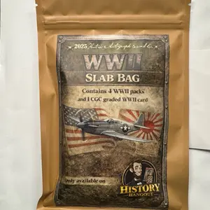 2025 WW2 Slab Bag with 4 Historic Autographs WW2 packs and 1 Graded CGC WW2 insert card!