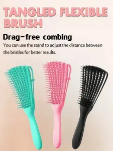 Hair Comb Detangler Brush Scalp Massager, Suitable for Curly and Coarse Hair, Unisex Salon Use, Beauty Travel Essential, Hair Detangling Comb