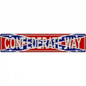 Confederate Way Metal Novelty Street Sign