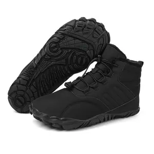Barefoot Shoes Men Women Wide Toe Box Winter Cross Trainer Minimalist Zero Drop Sole Cotton Boots Sneakers