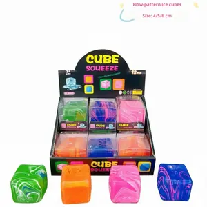 Ripple ice cube squeeze toy, cube slow rebound, stress relief toy, colorful cube puzzle toy